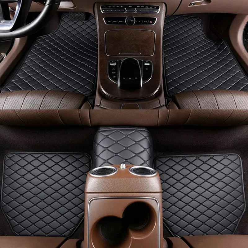 Car Accessories For Inside - Araba paspasları 5 adet PU deri