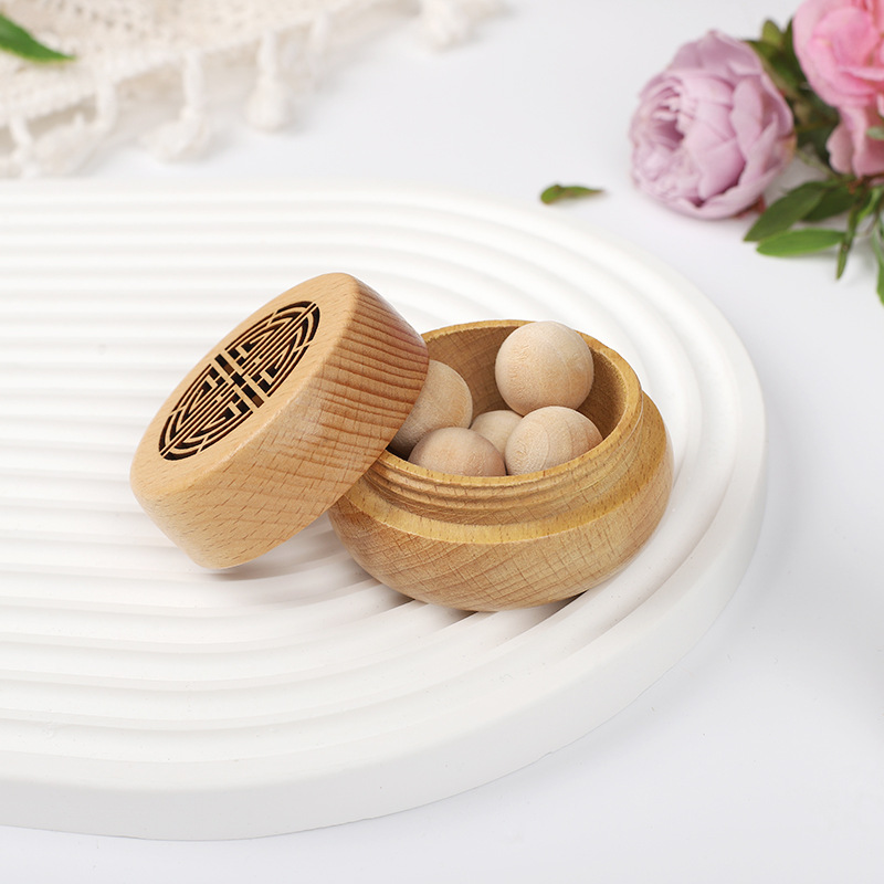 Car Accessories Perfume - Antik Taşınabilir Parfümsüz Koku Ahşap Kutu