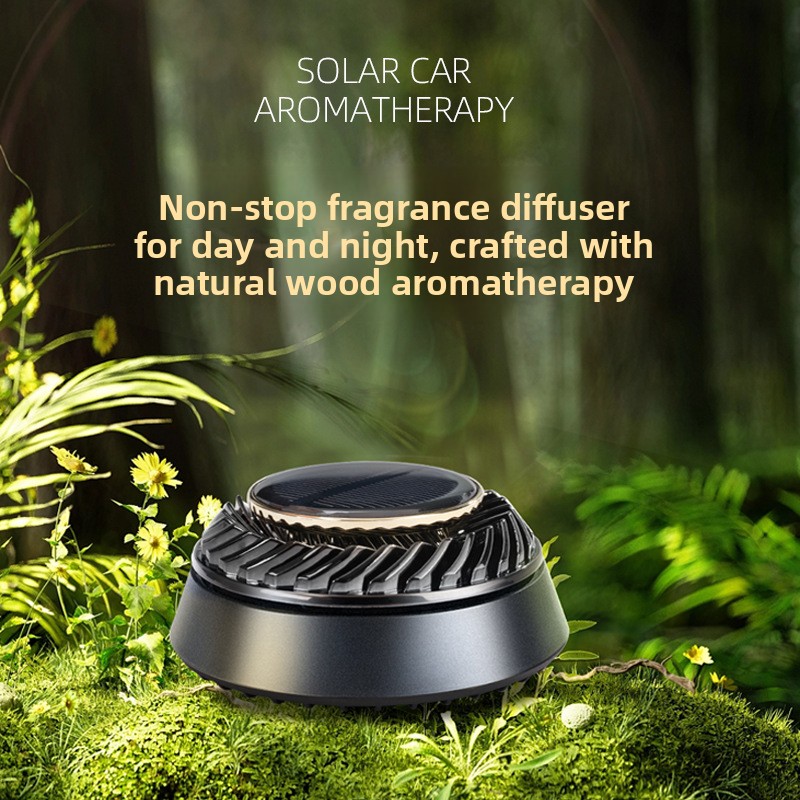 Car Accessories Perfume - 360 ° Güneş Enerjili Döner Araba
