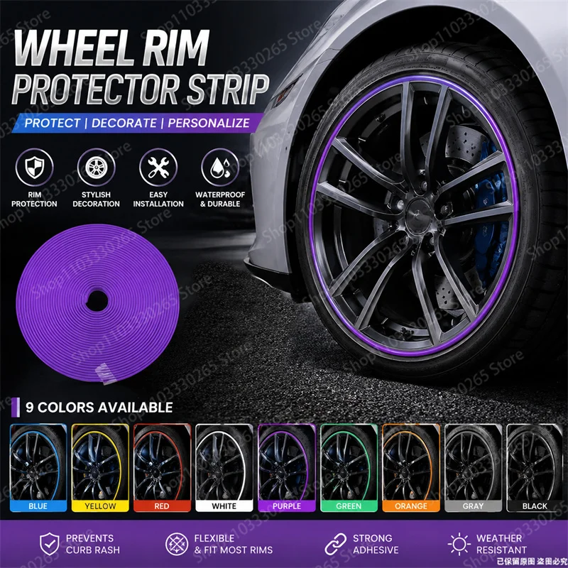 Car Accessories Tape - Evrensel Jant Koruyucu Şerit, Çarpma Önleyici,