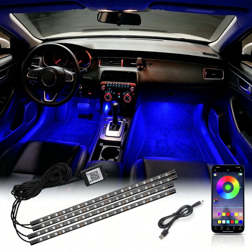 Car Accessories For Inside - Çok Modlu RGB Neon Araba İç