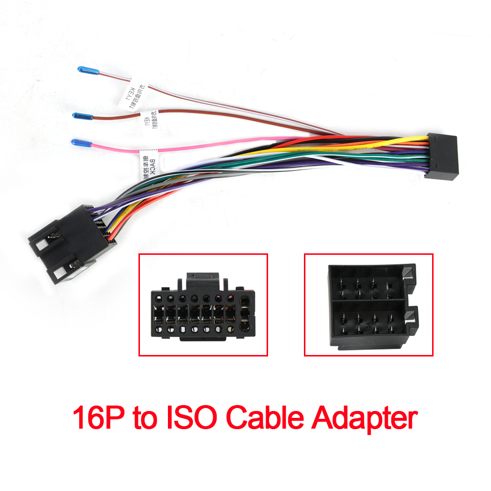 Car Accessories Usa - 16 Pin Fiş Kablosu ISO Standart