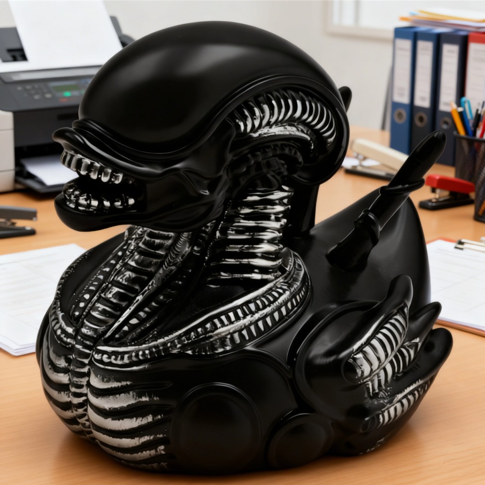Car Accessories Xmas - Uzaylı Ördek Reçine Heykeli, Evil Uzaylı