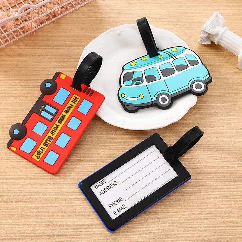 Car Accessories For Road Trip - Sevimli Karikatür Arabalar PVC Silikon Bagaj