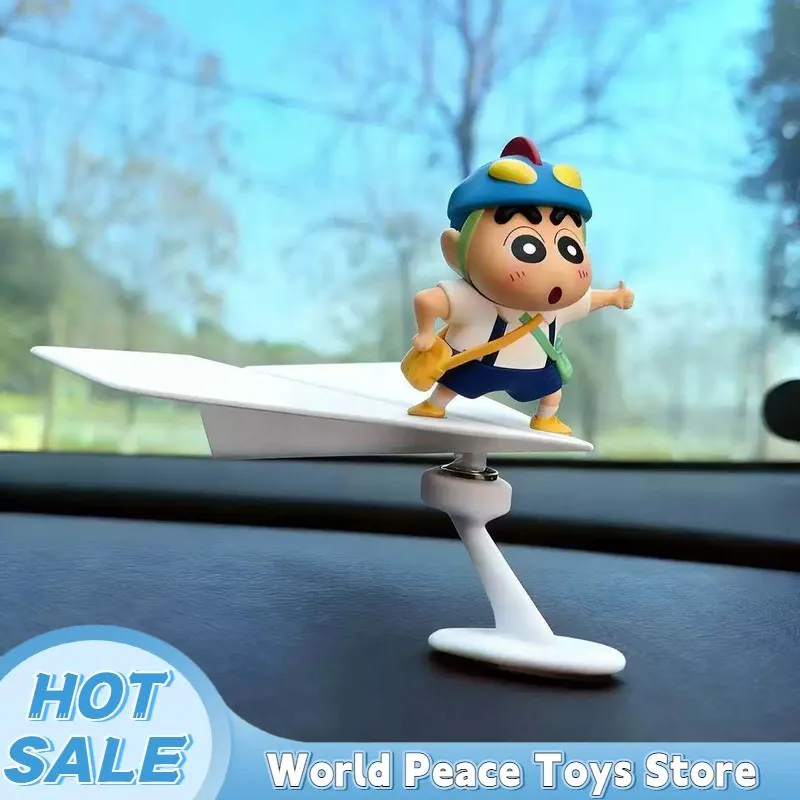 Car Accessories For Inside - Döndürülebilir Uçak Şeklinde Crayon Shin-Chan Araba