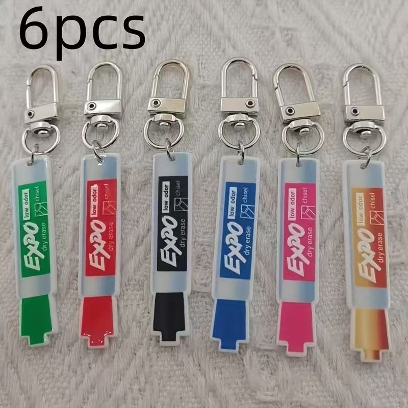 6 adet akrilik kalem anahtarlı - Car Accessories Gifts incelemesi ve fiyatı