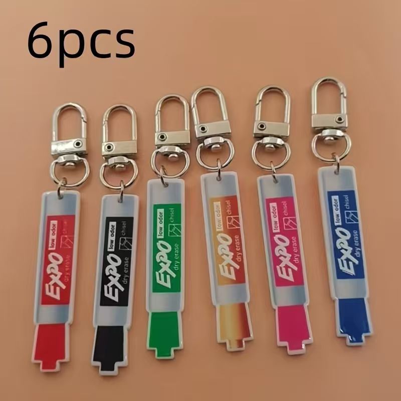 6 adet akrilik kalem anahtarlı - Car Accessories Gifts incelemesi ve fiyatı