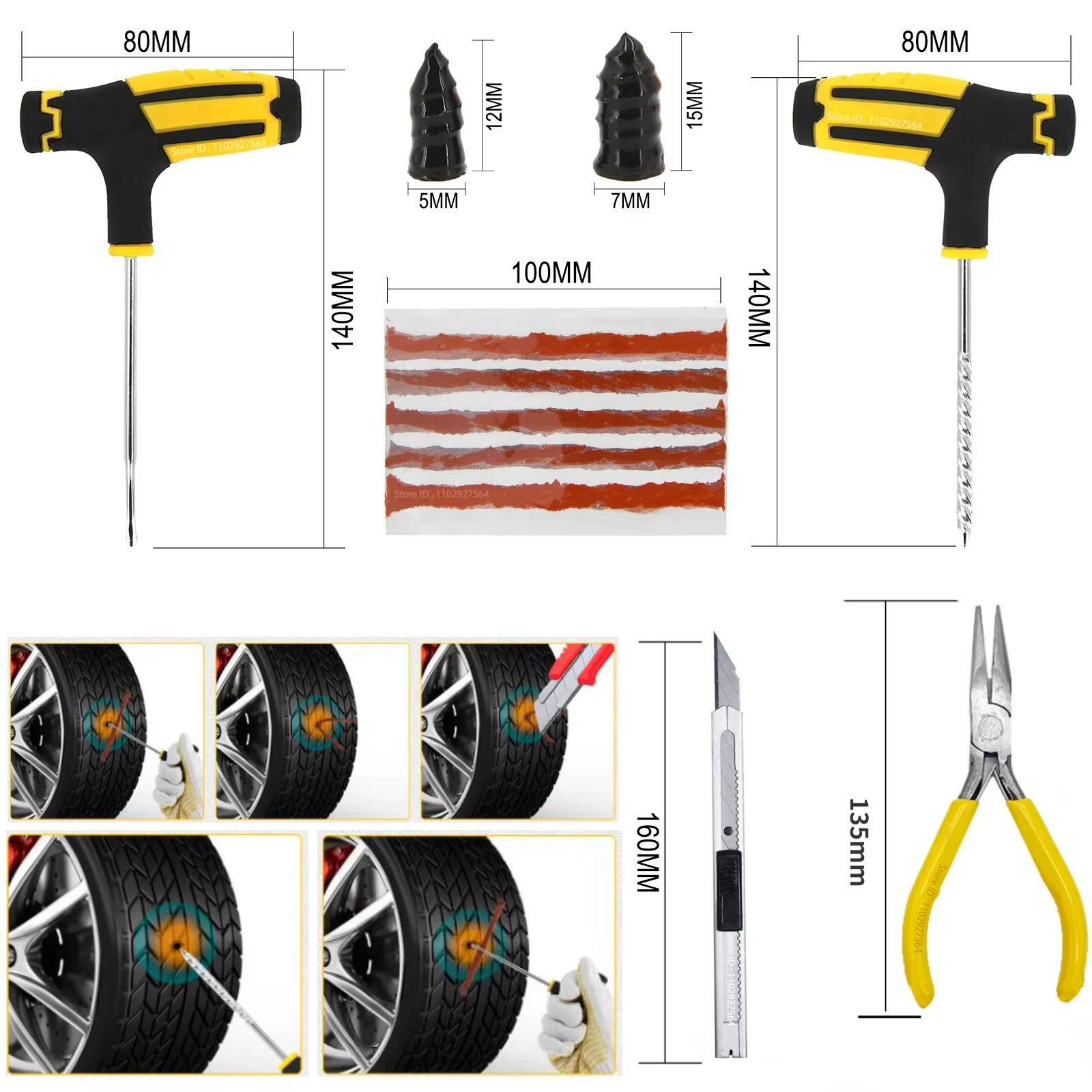 Yeni Araba Lastik Tamir Kiti,  - Car Accessories Tape incelemesi ve fiyatı