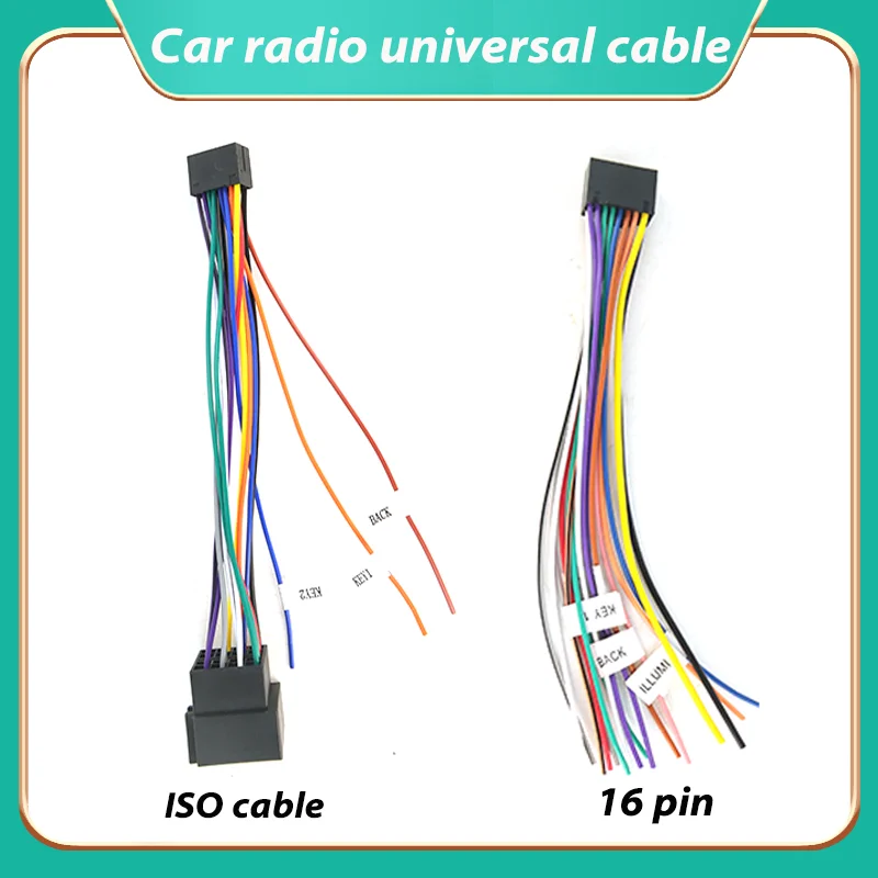 16 Pin ISO Evrensel Güç Kablos - Car Accessories Usa incelemesi ve fiyatı