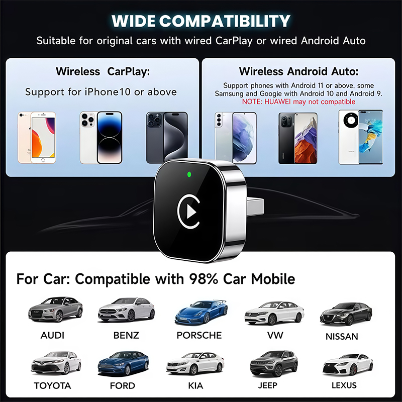 2'si 1 arada Kablosuz CarPlay  - Car Accessories Usa incelemesi ve fiyatı