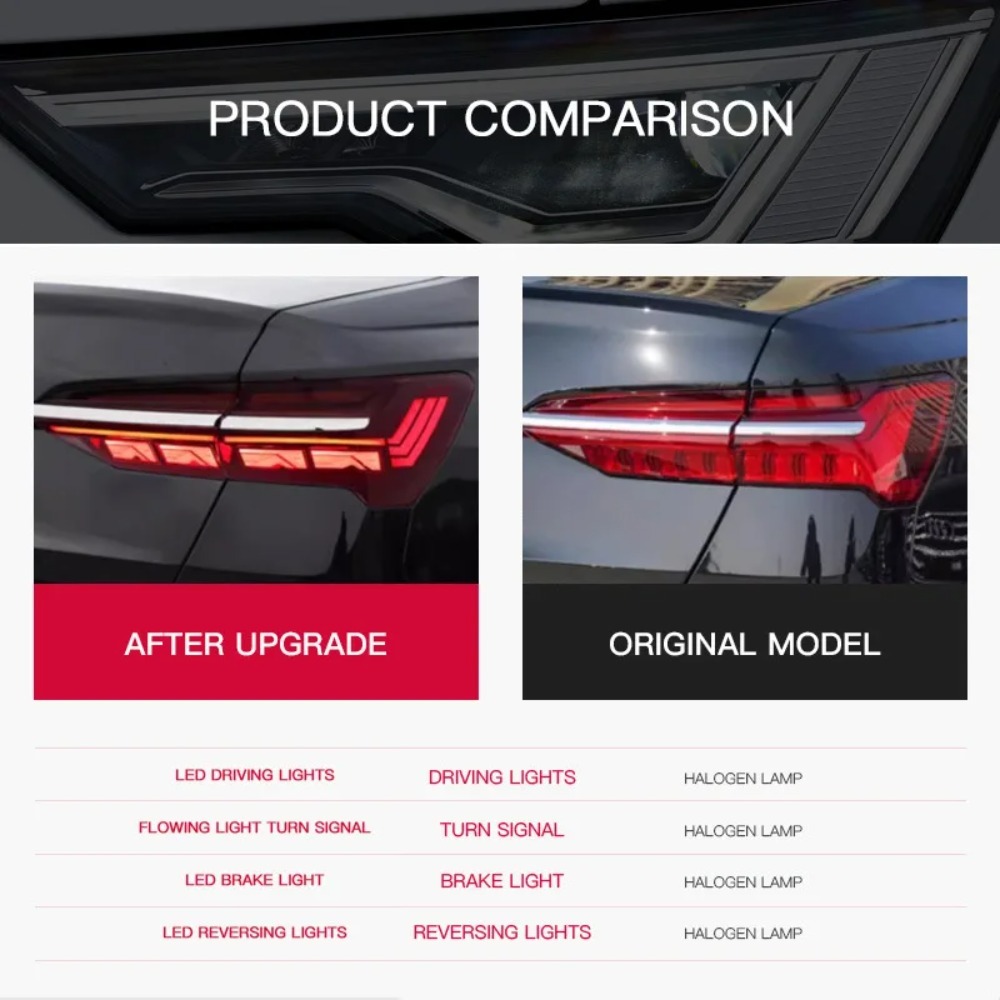 A6 C8 Arka Stop Lambaları 2019 - Car Accessories Rear incelemesi ve fiyatı