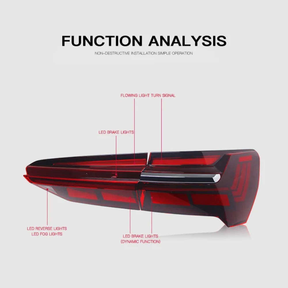 A6 C8 Arka Stop Lambaları 2019 - Car Accessories Rear incelemesi ve fiyatı