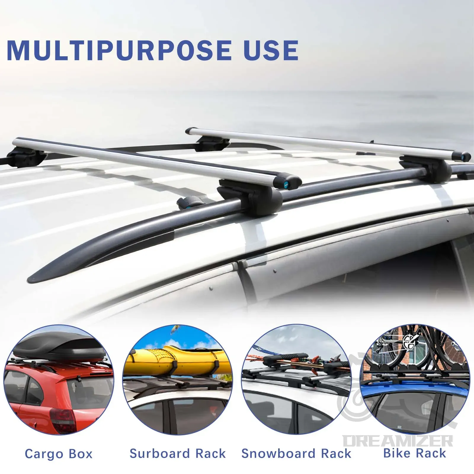 48 inç Araba Alüminyum Tavan Ç - Car Roof Rack Cross Bar incelemesi ve fiyatı