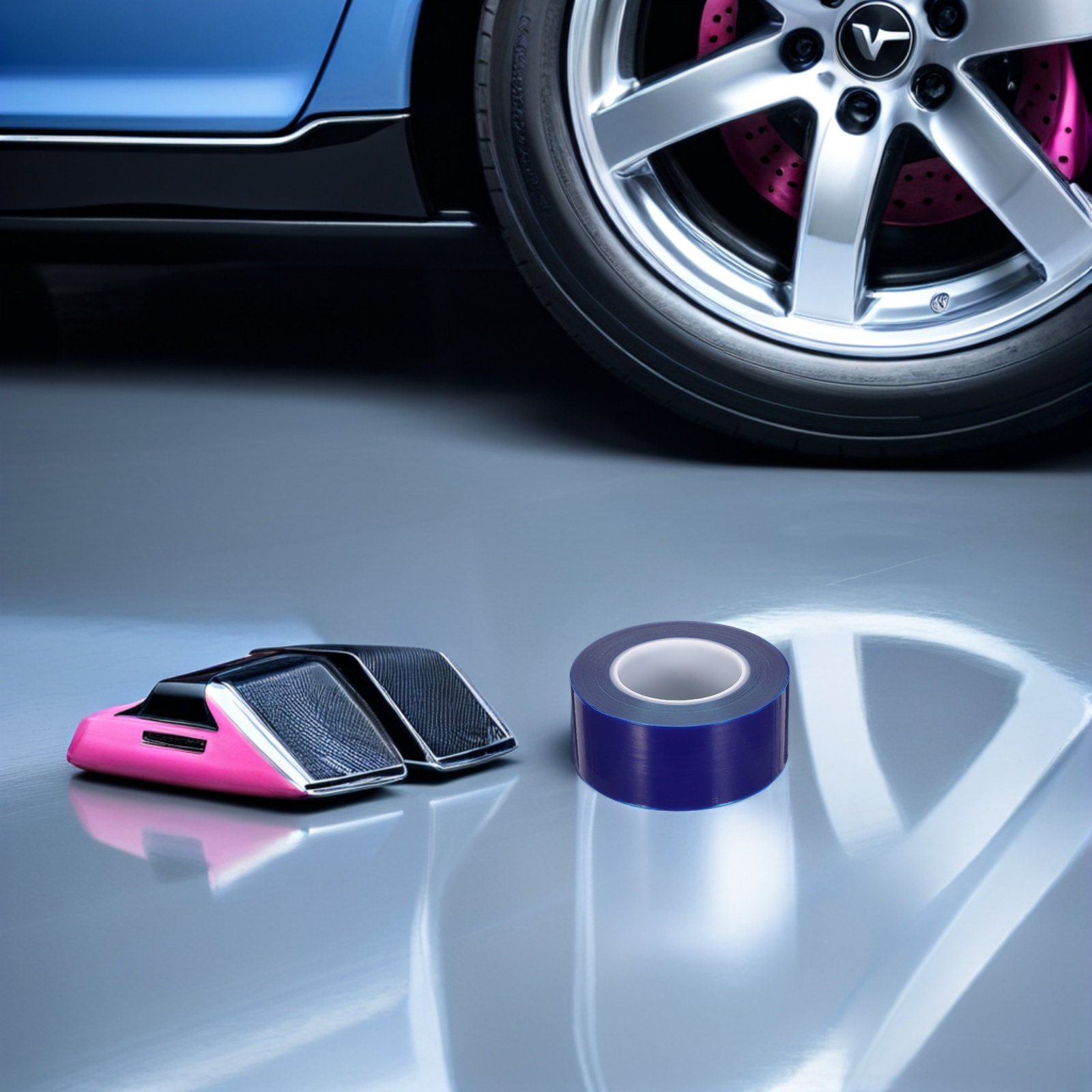 1 Rulo Mavi PE Jant Koruma Ban - Car Accessories Tape incelemesi ve fiyatı